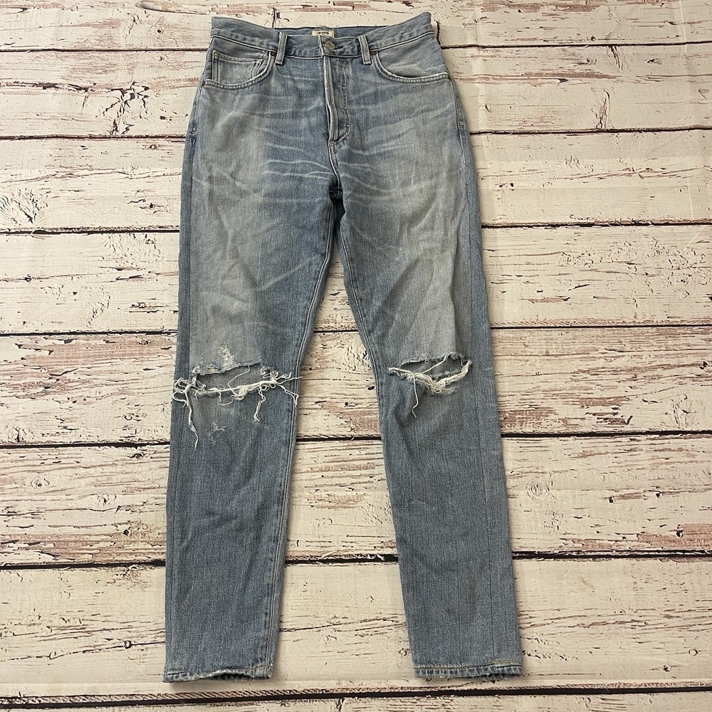 Citizens of‎ Humanity Liya High Rise Classic Fit Crop Distressed 26 Women's